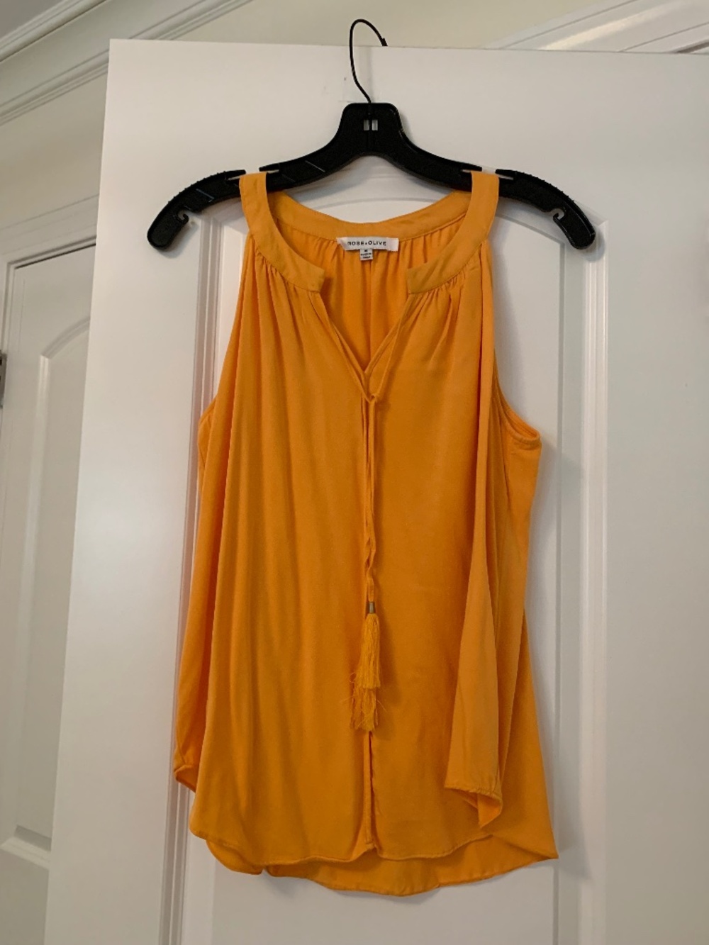 Golden yellow summer top